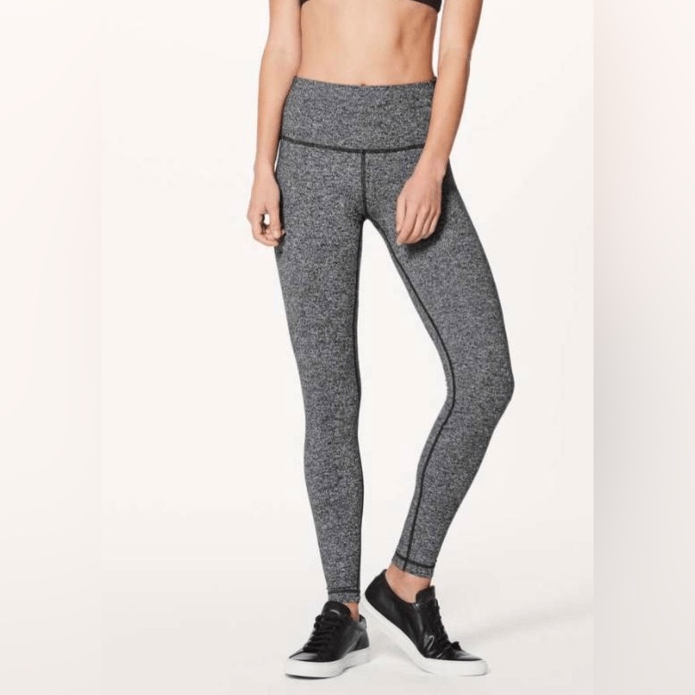 Lululemon Athletica Black and Gray Leggings